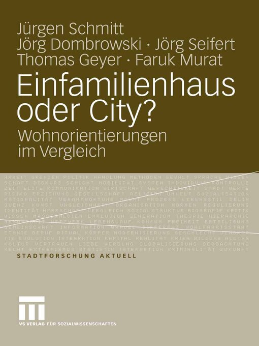 Title details for Einfamilienhaus oder City? by Jürgen Schmitt - Available